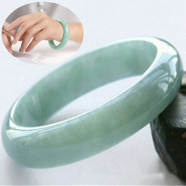 Natural Chinese Jade Jade Bangle green Bracelet 59mm